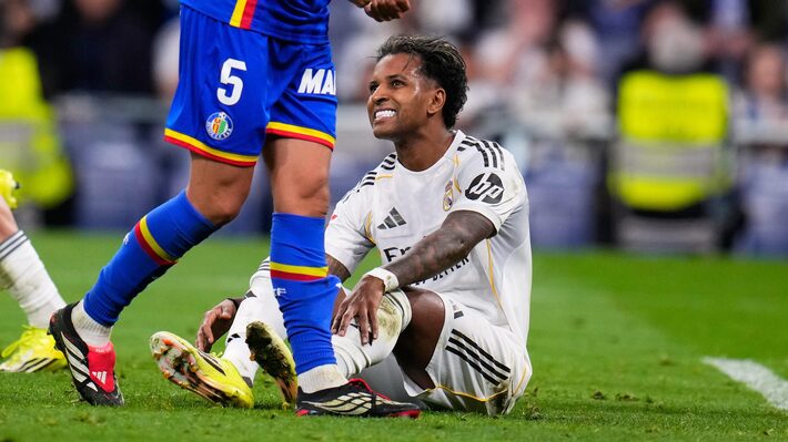 Rodrygo se lesionou pelo Real Madrid e está fora da Copa do Mundo. Foto: Manu Fernandez/AP