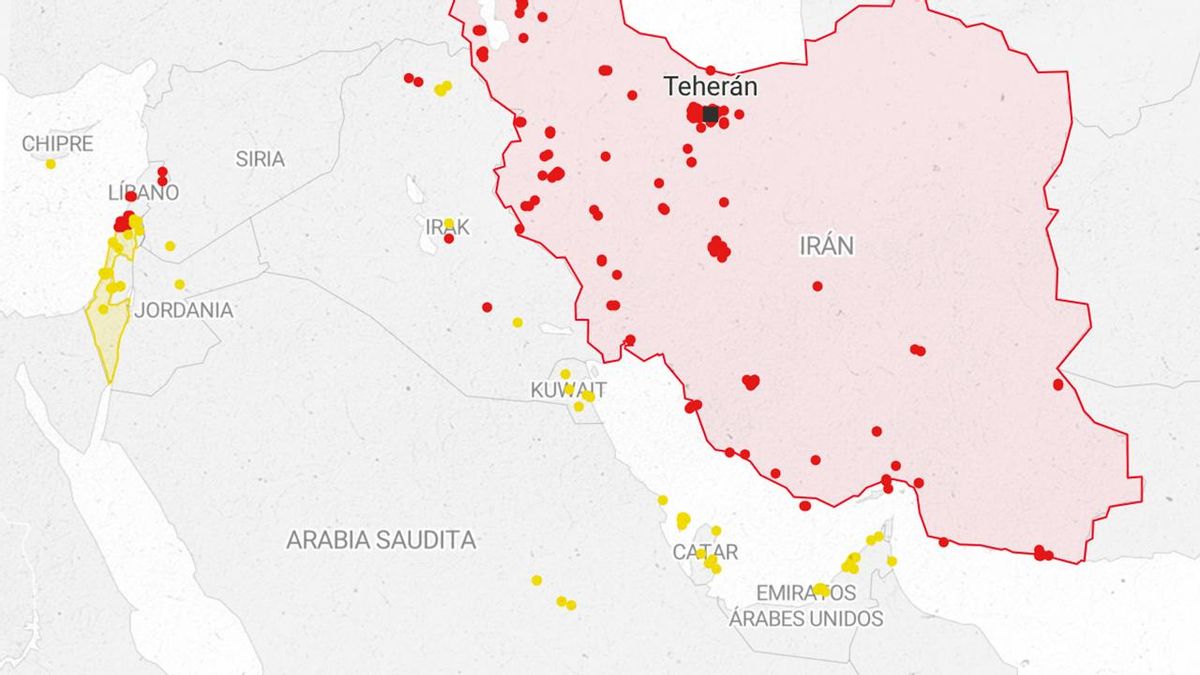Mapas de los cuatro primeros días de guerra en Oriente Medio tras el ...