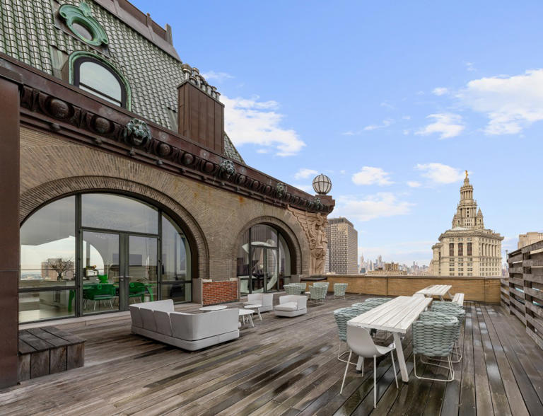 Inside a $20M NYC penthouse with a rope swing, a rock-climbing wall ...