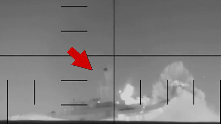 Submarine blows up Iranian warship in video released by Dept. of War