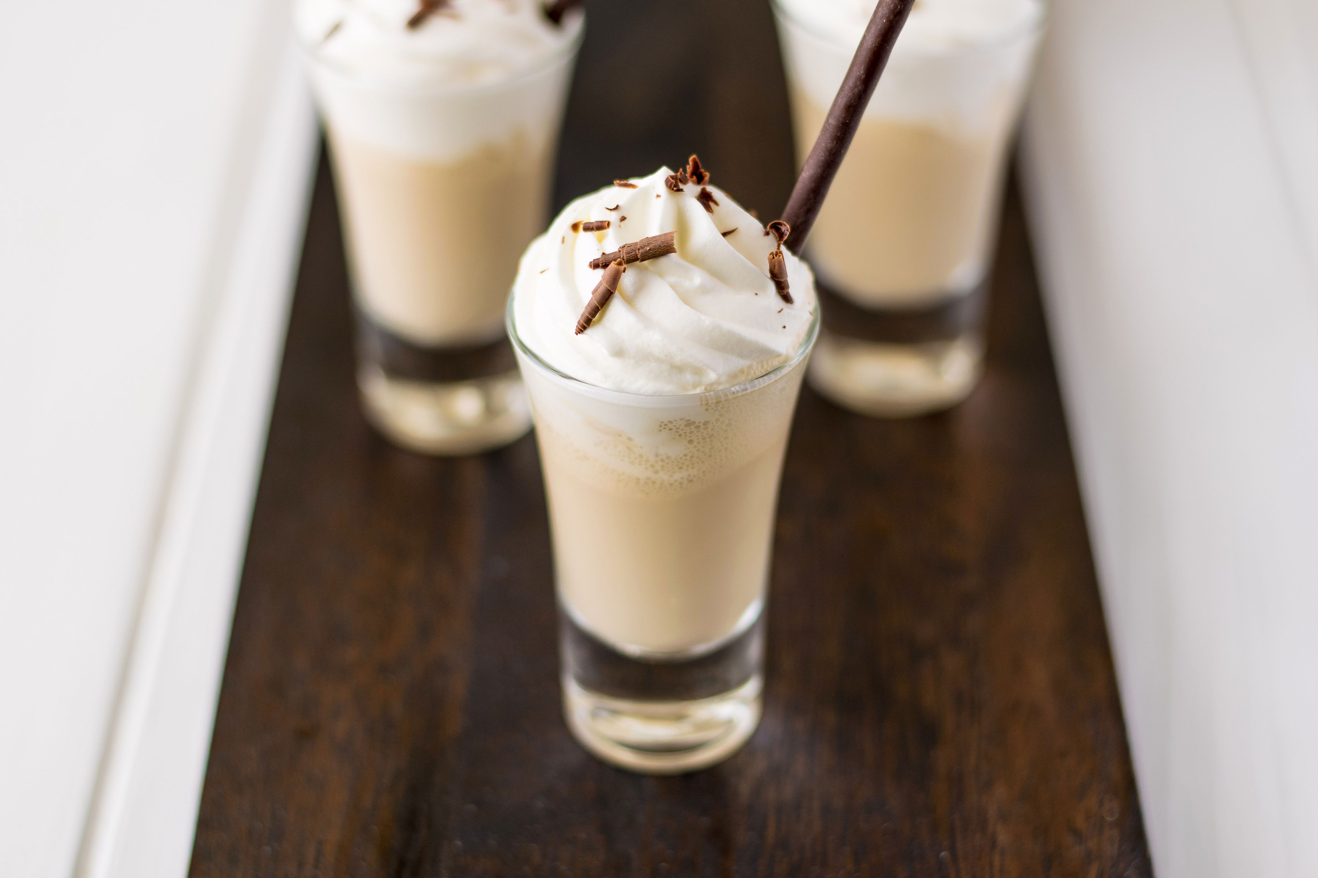Irish coffee milkshake shots