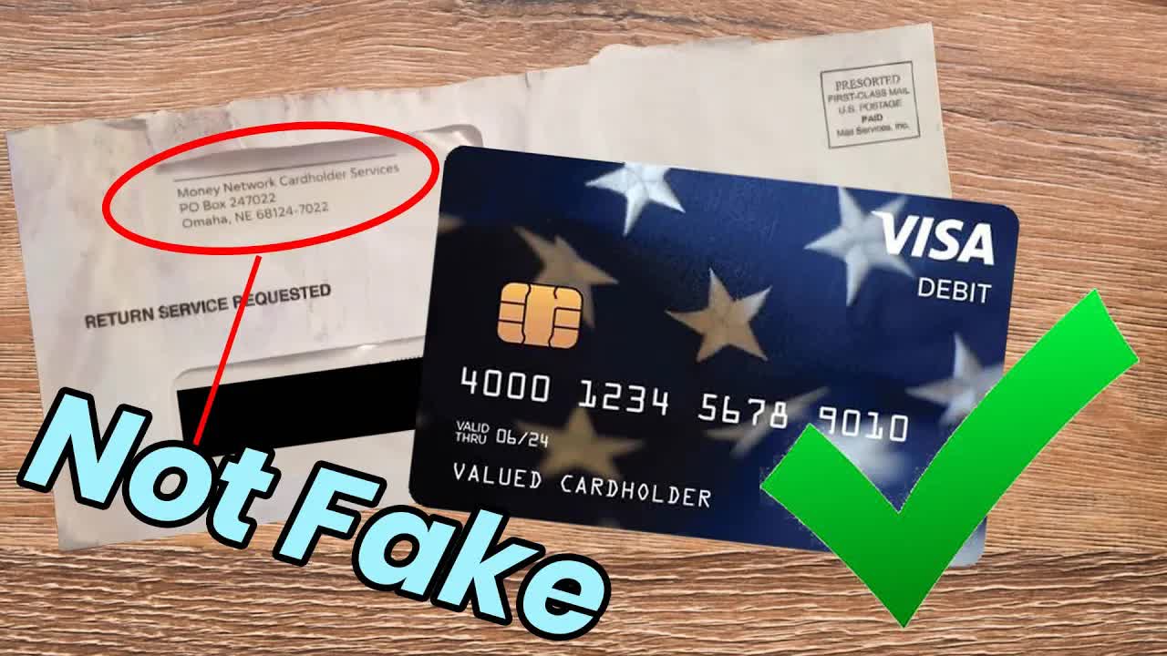 Stimulus debit card - how to spot real vs. fake (EIP card)