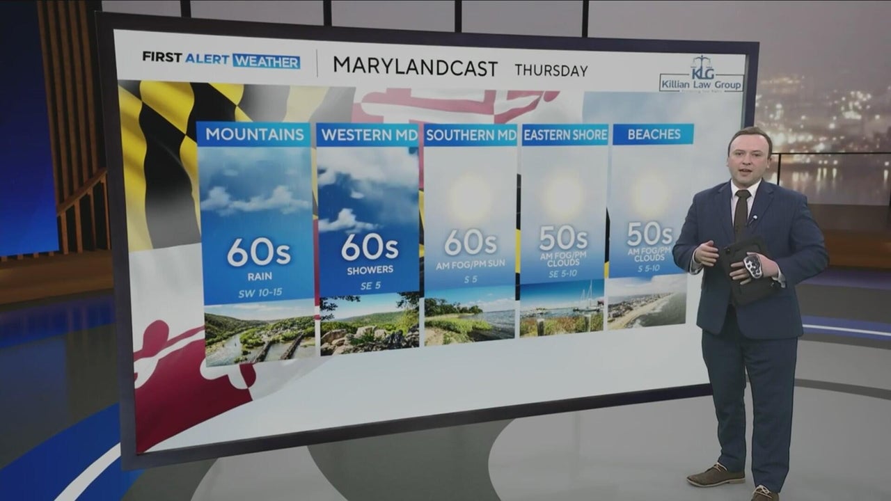 Temperatures warm up heading into the weekend in Maryland