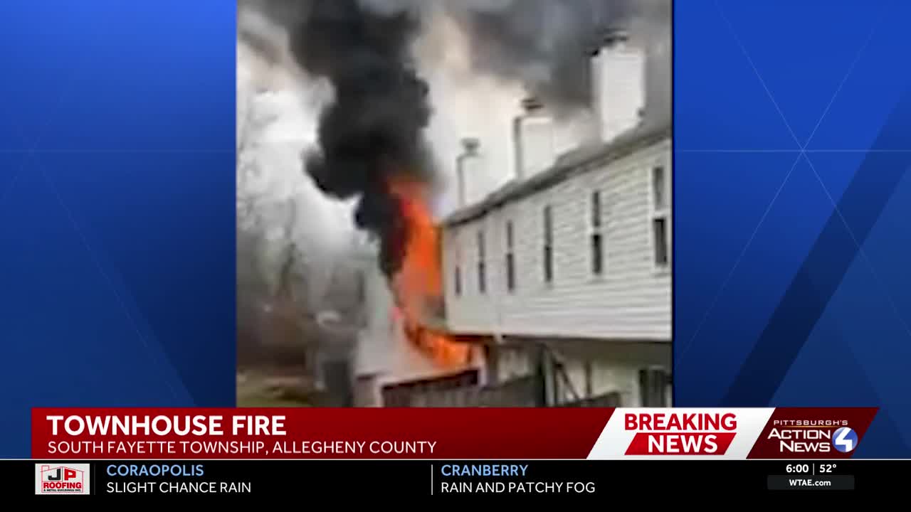 Person taken to hospital after fire breaks out inside Allegheny County home