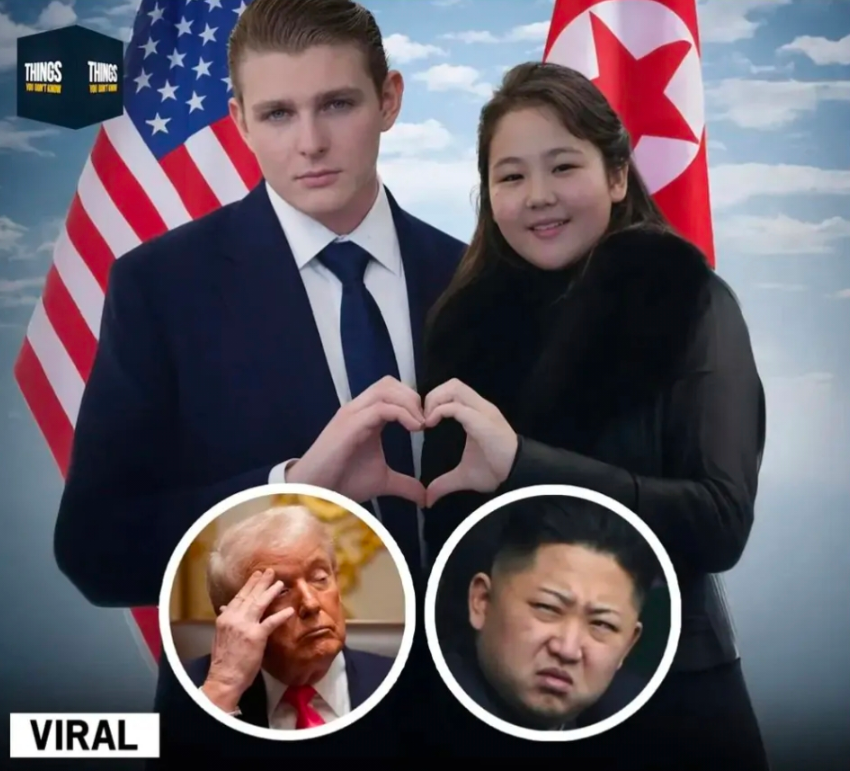 アメリカ・イラン戦争で中東情勢が急激に悪化した中に最近ドナルドトランプアメリカ大統領の末の息子バロントランプとキム・ジョンウン北朝鮮国務委員長の娘ギムズエを結婚させれば世界平和が来るはずだという内容の ‘ミーム’(meme)がオンライン上で拡散している. オンラインコミュニティ