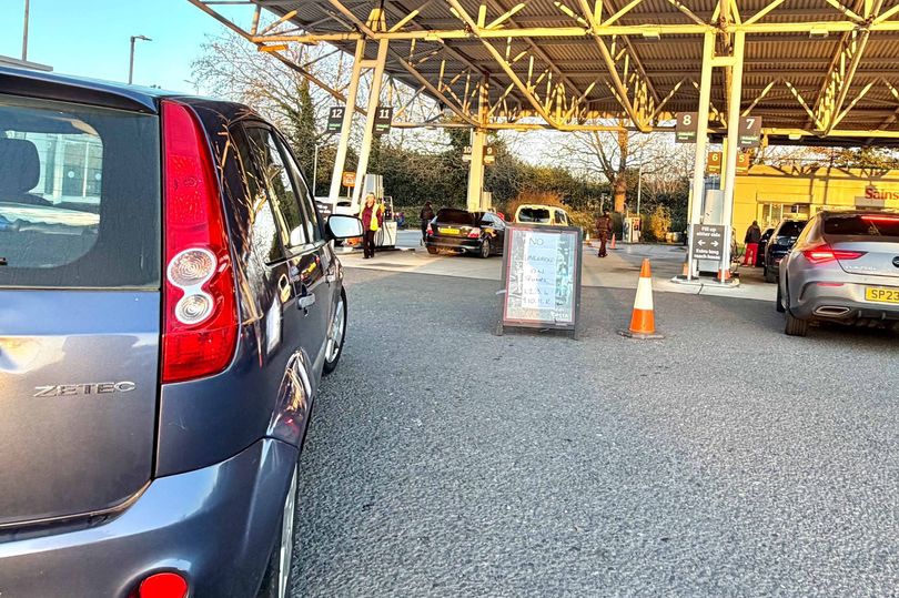 'No fuel' signs at Bristol petrol station as drivers urged not to panic buy