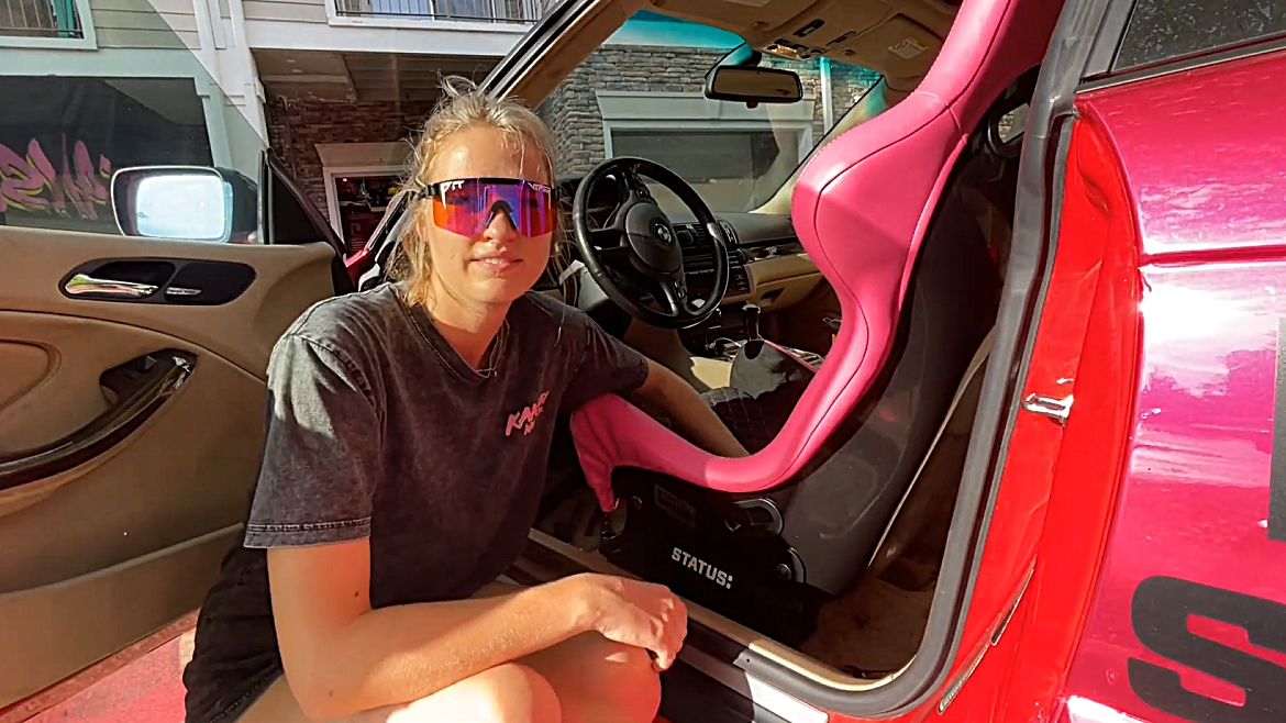 Upgrading BMW interior with drift-ready bucket seats