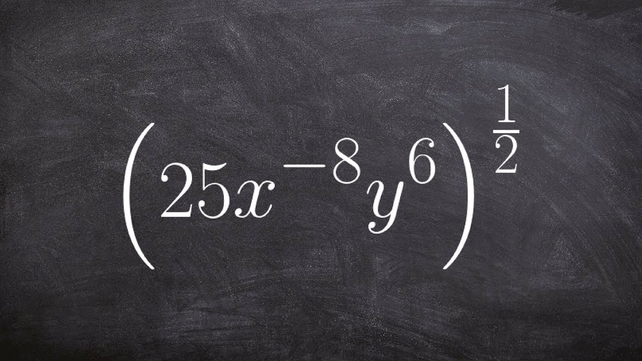 Learn how to simplify an expression raised to fractional powers