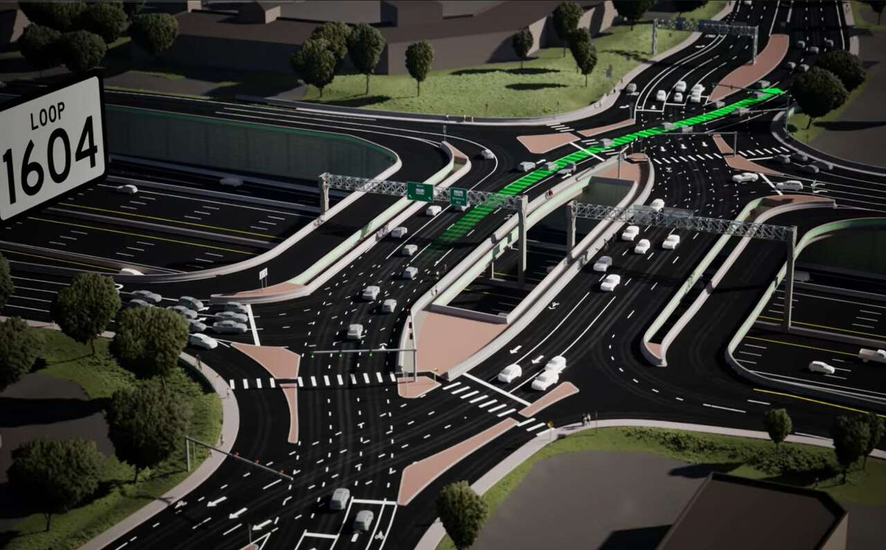 San Antonio is getting its first 'diverging diamond' intersection. Here ...