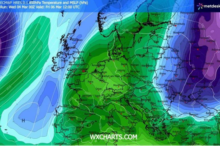 UK weather as snow to blanket Britain with -6C cold snap arriving in days