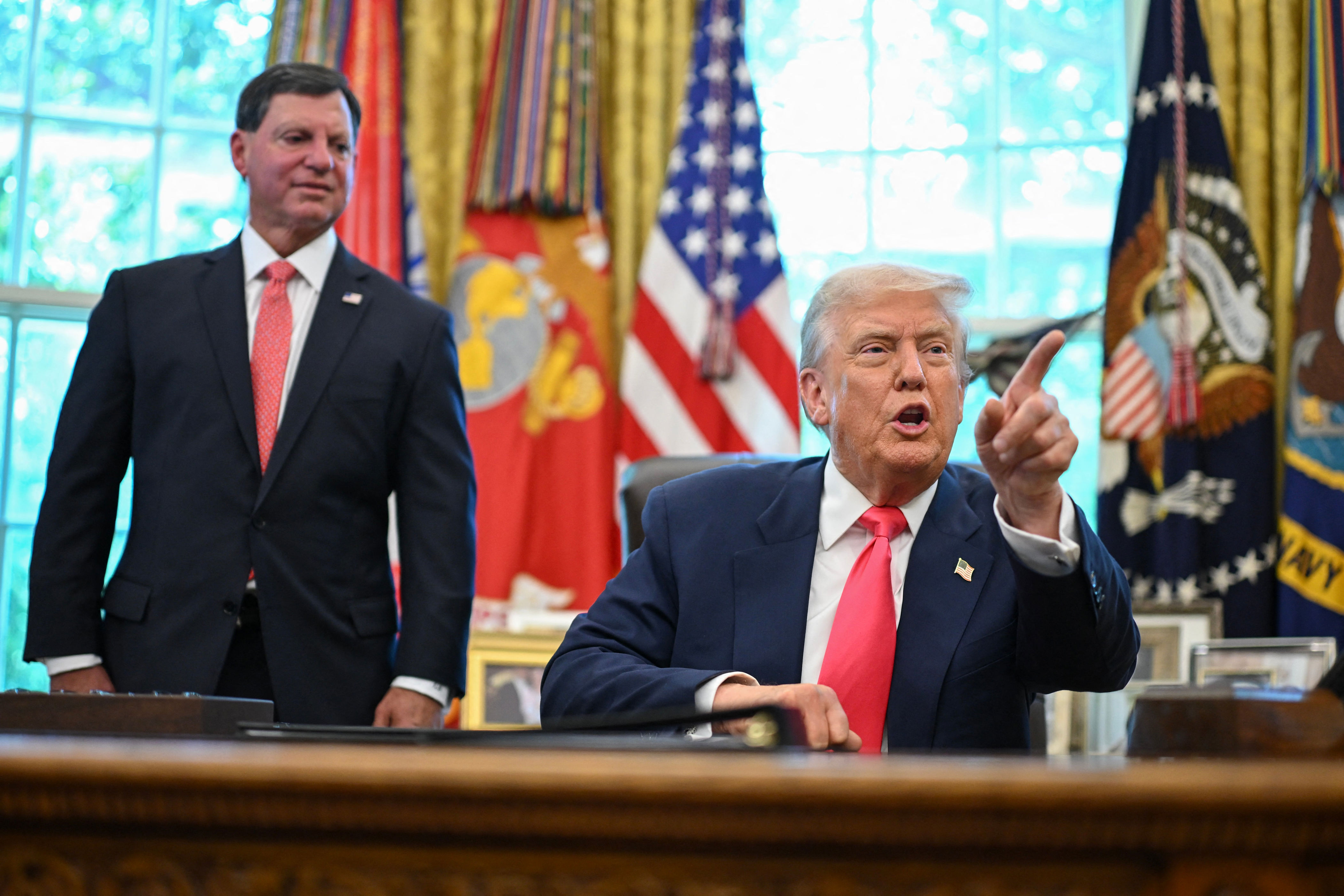 Democrats also questioned Bisignano on the IRS' recent decision to cut union contracts with its workers (AFP via Getty Images)