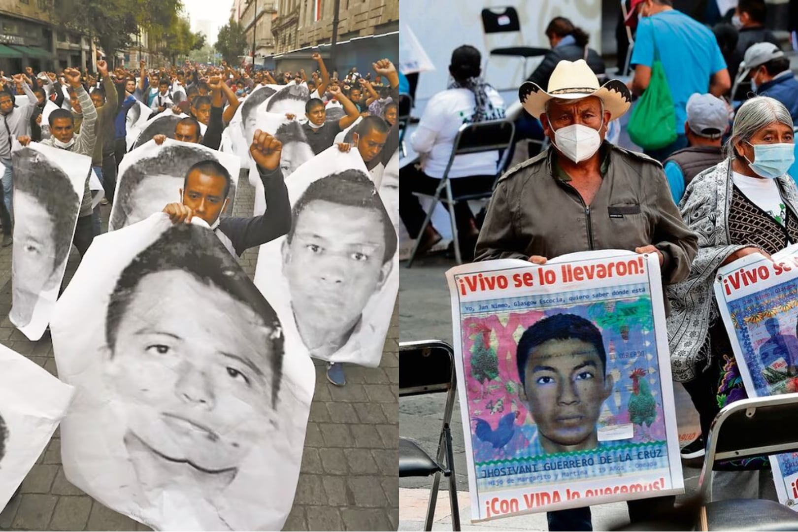 Padres de los 43 normalistas de Ayotzinapa llegan a Ciudad de México ...