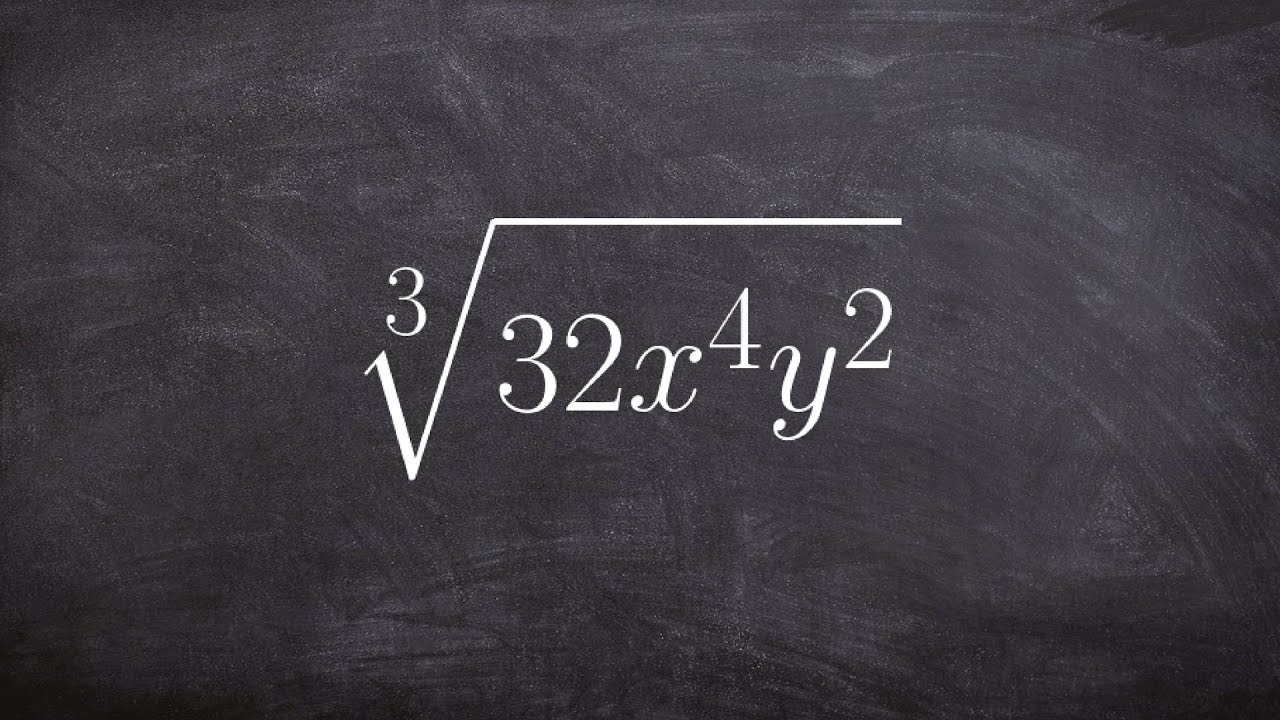 Simplifying a radical expression by using prime factorization of the number