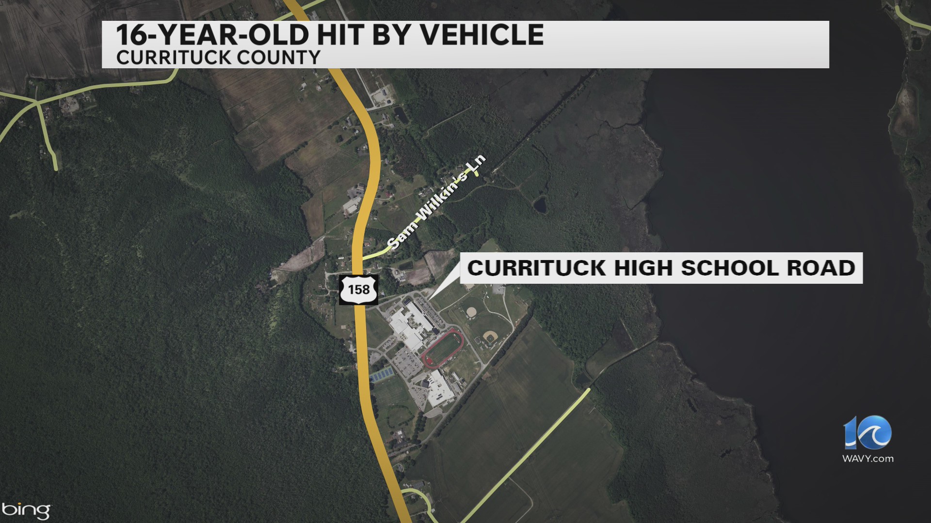 NCSHP: Currituck Co. HS 16-year-old girl struck by car