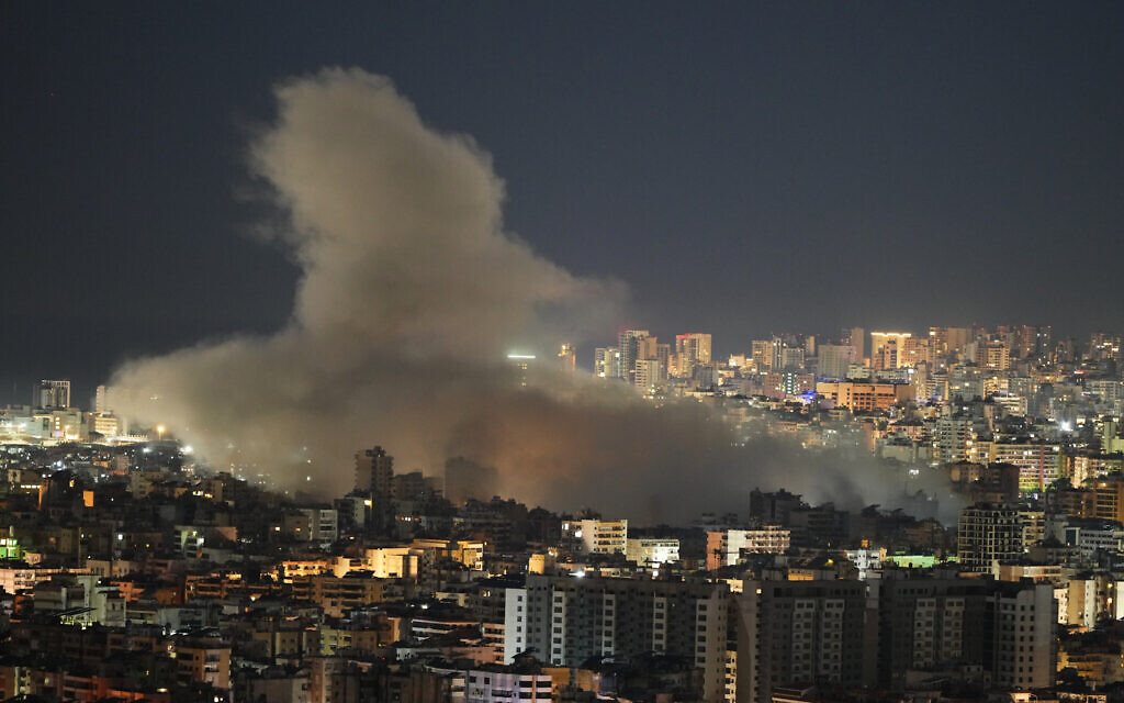 IDF says it struck Hezbollah drone command center in Beirut overnight<br><br>