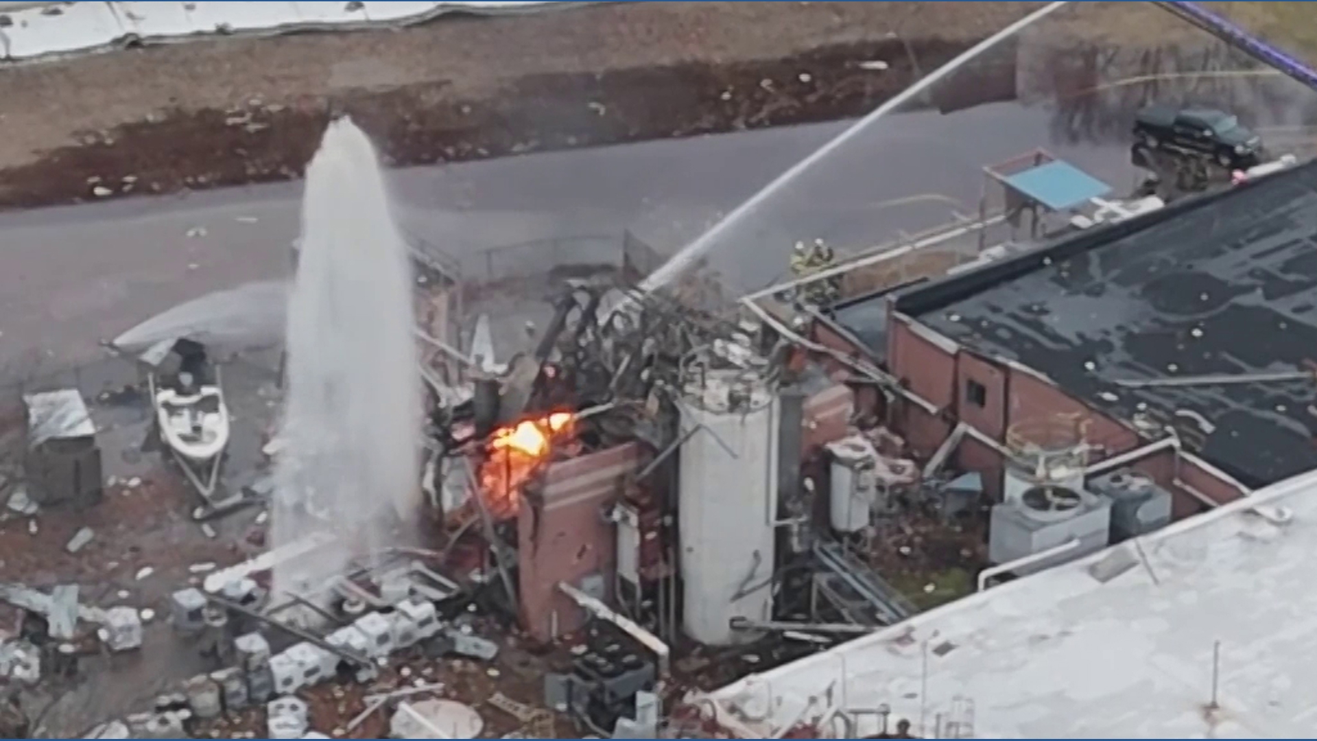 Chocolate factory explosion critically injures four people