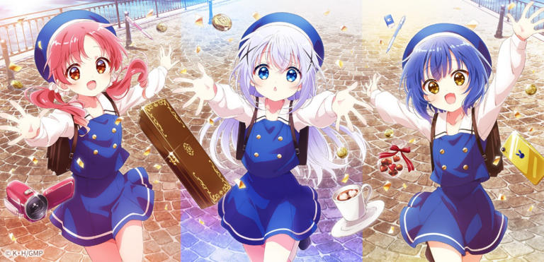 アニメ「劇場版 ご注文はうさぎですか？～We Are Family！～」のビジュアル（C）Koi・芳文社／ご注文は WAF 製作委員会ですか？