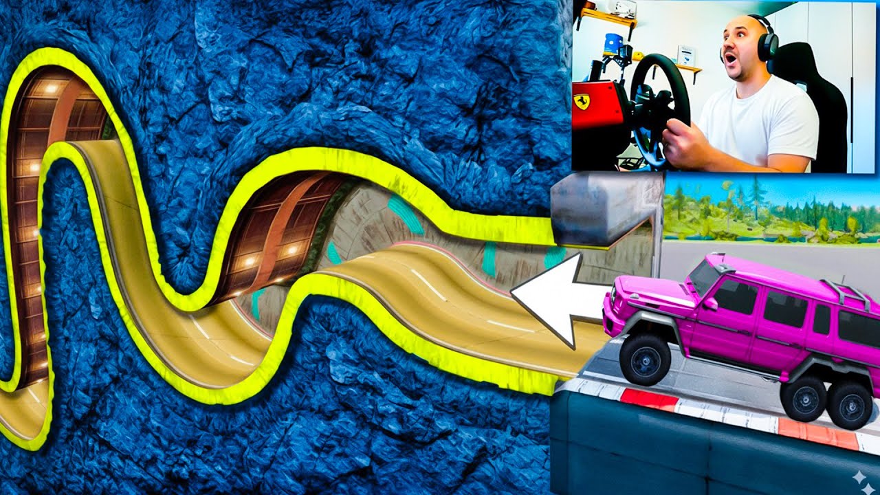 ¡Nadie sobrevive a estos túneles imposibles en BeamNG DRIVE! 😱