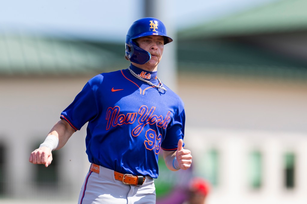 Top Mets prospect Carson Benge belts first homer of spring with ...
