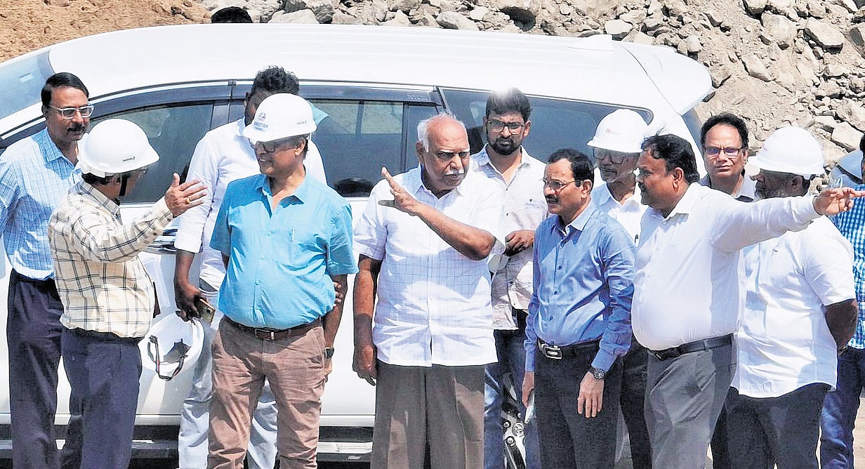 GENCO MD Pulla Reddy inspects Polavaram hydroelectric project works