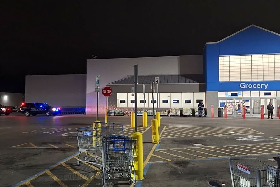 People being let into Ammon Walmart after evacuation