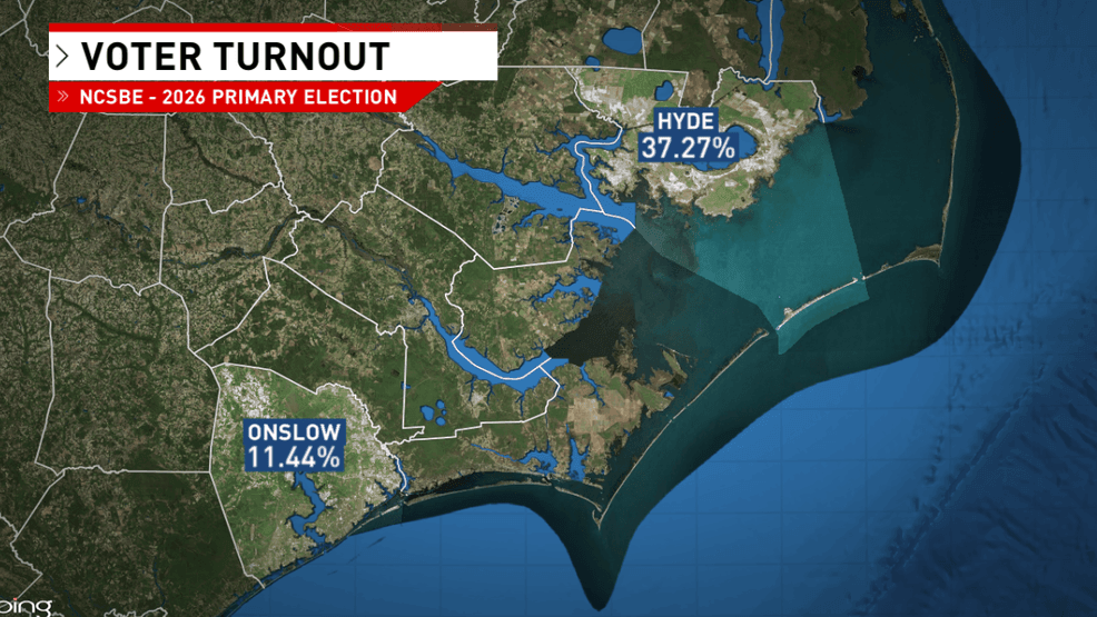 2026 primary turnout report released for eastern NC counties; see your ...