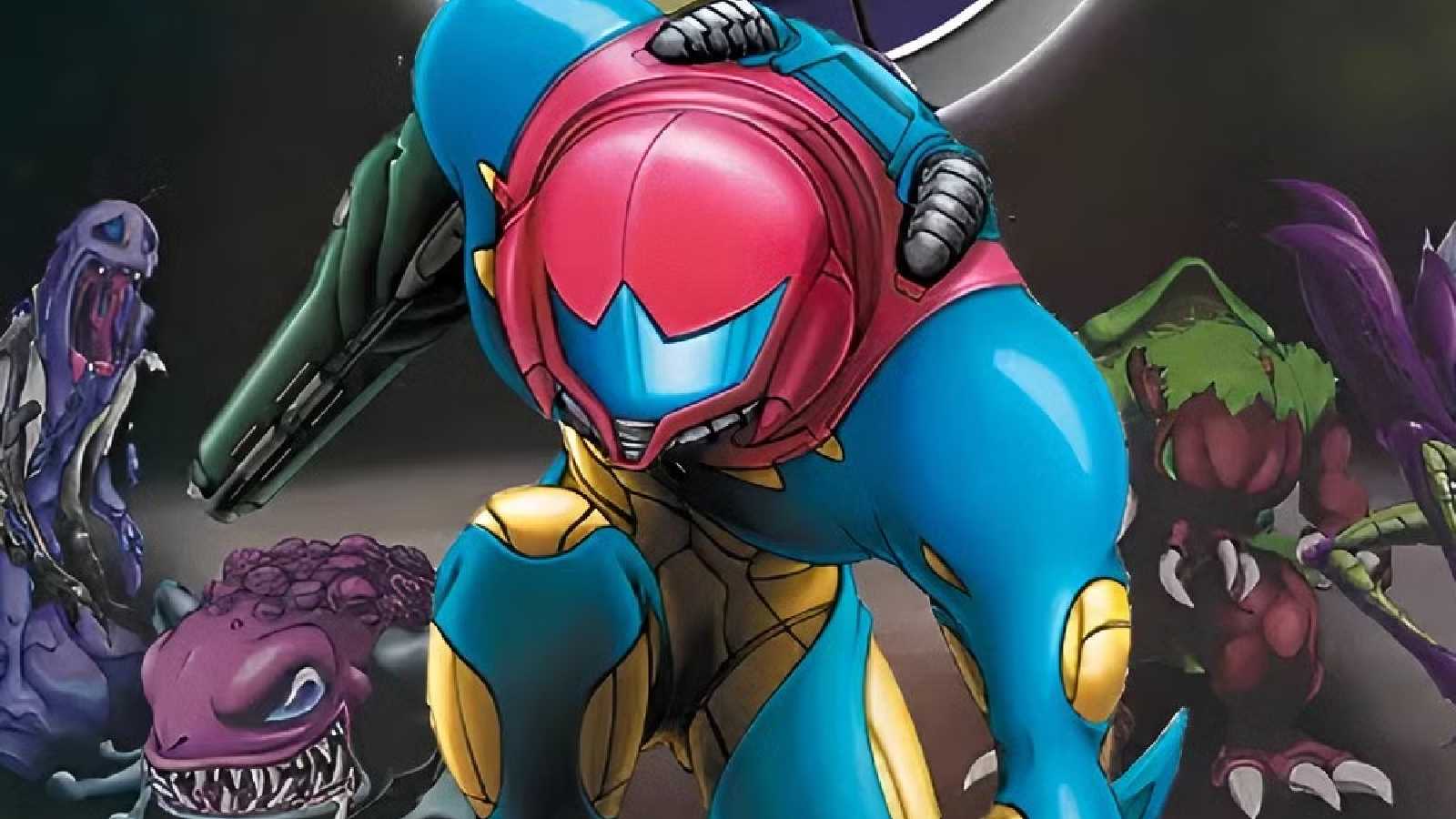 Samus in Metroid Fusion on Game Boy Advance