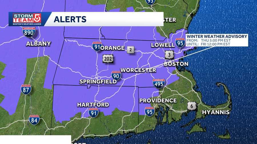Snow, freezing rain creates slippery commute across Mass.