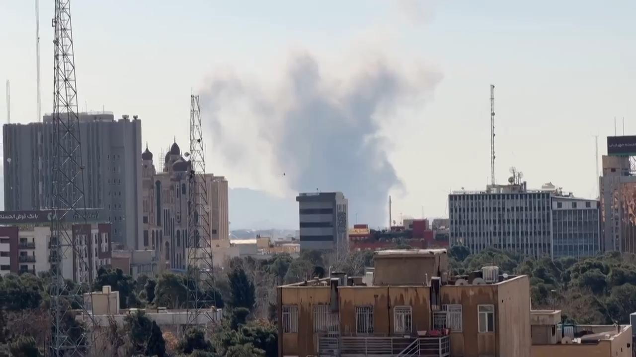 Smoke rises after airstrikes in various parts of Iran's capital Tehran