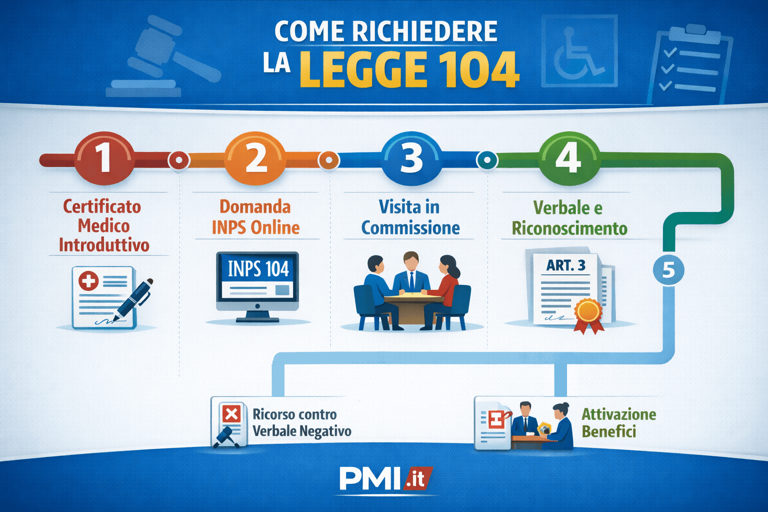 Riconoscimento della legge 104: guida passo passo alla domanda INPS
