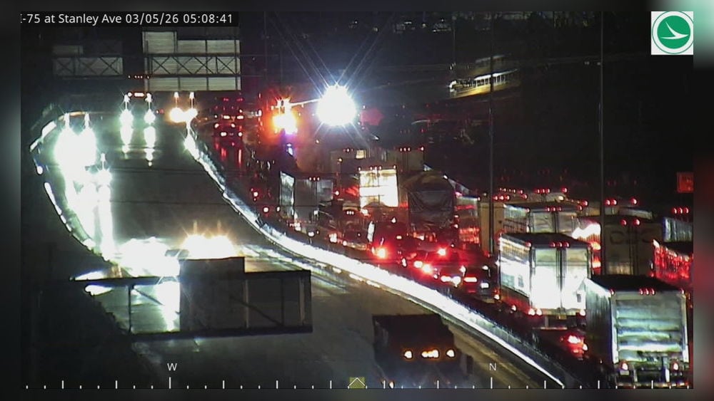 All lanes back open after semi crash in I-75 construction zone
