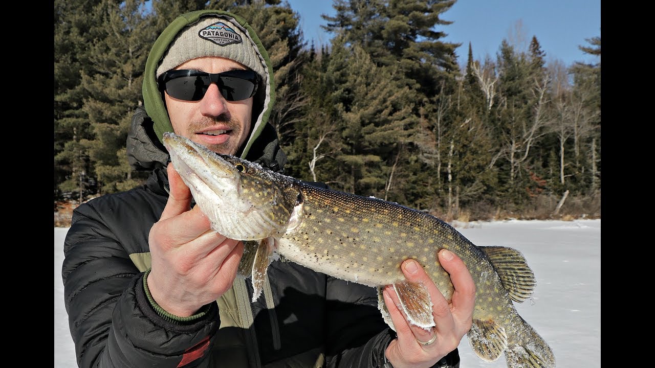 Ice fishing in a hot tent with My Self Reliance
