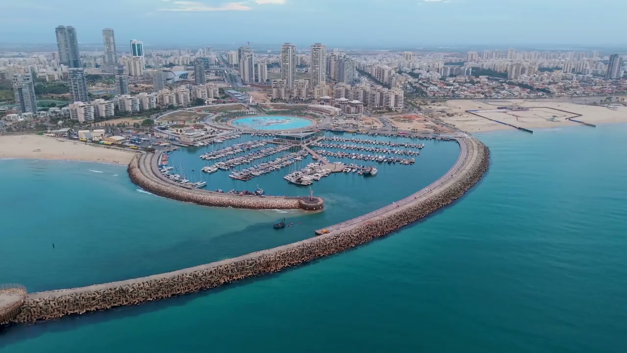 Ashdod, Israel: Drone tour of the bustling port city