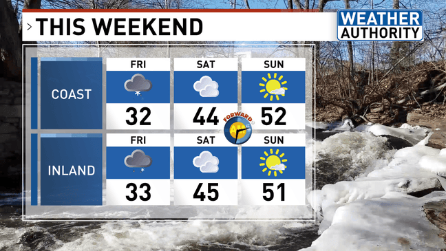 Cloudy, cooler Thursday ahead before snow and sleet move into Maine on ...