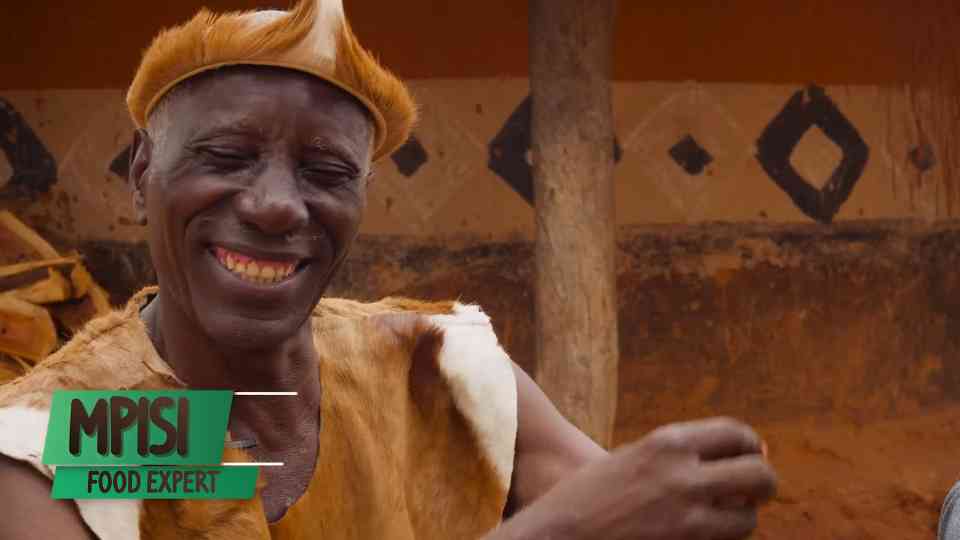 Traditional Zimbabwe tribal meal centered on roasted goat