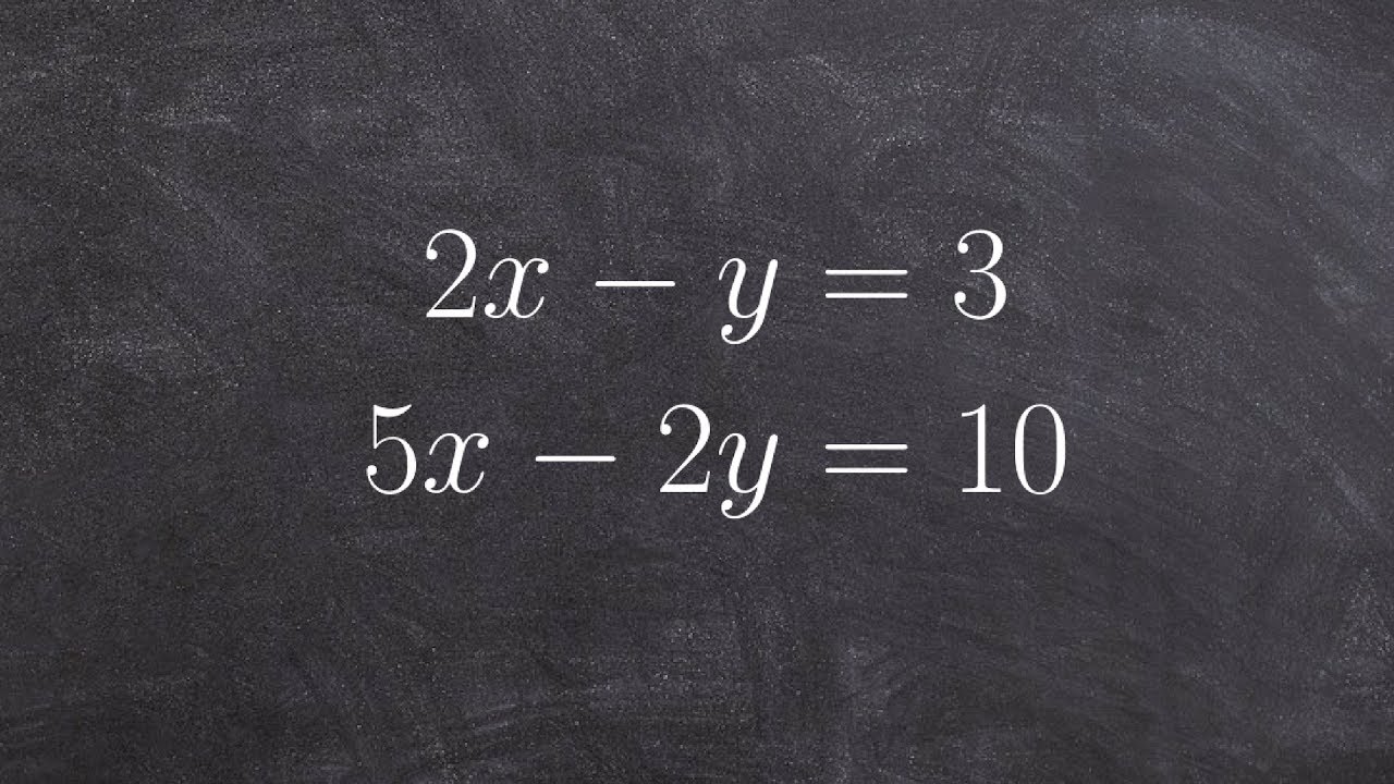 Learn how to solve a system of equations by substitution