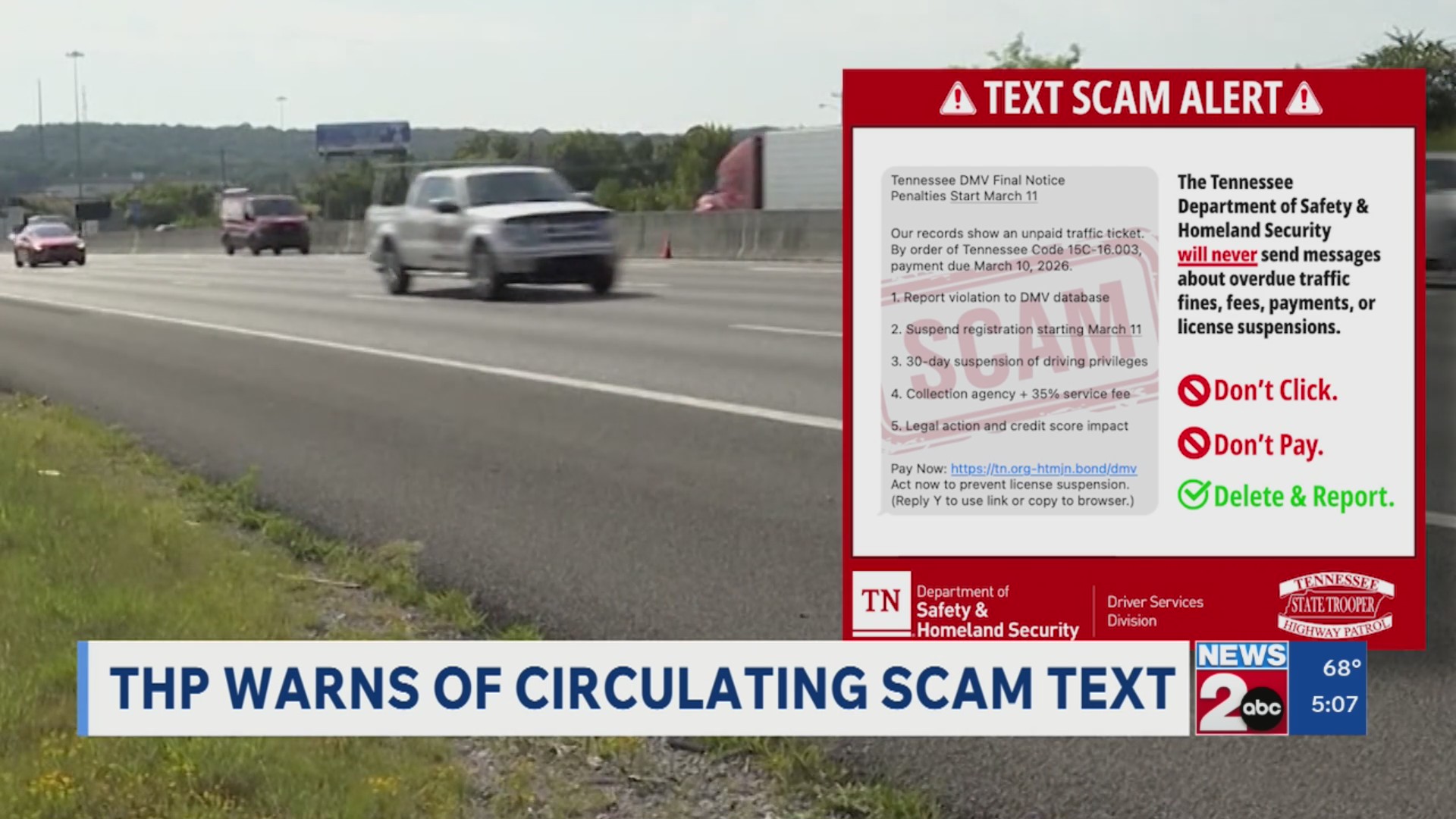 THP warns of circulating scam text