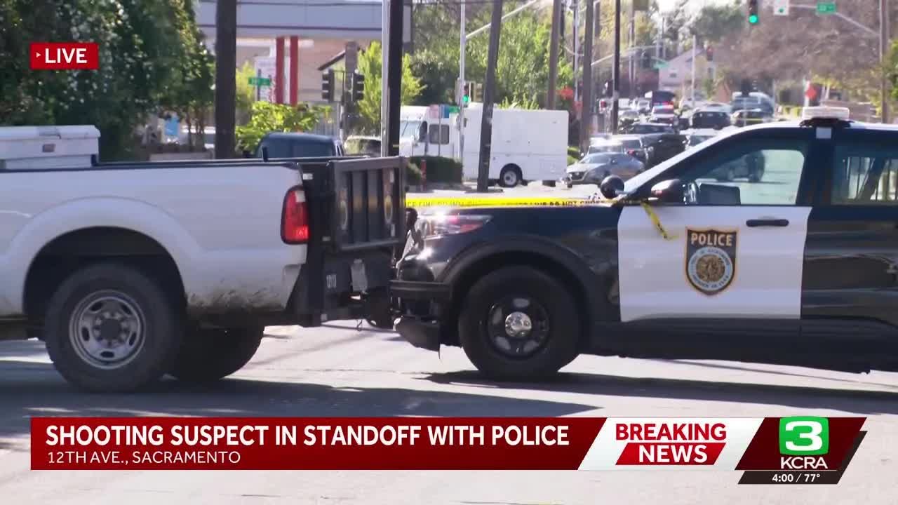 Sacramento shooting suspect in standoff with police