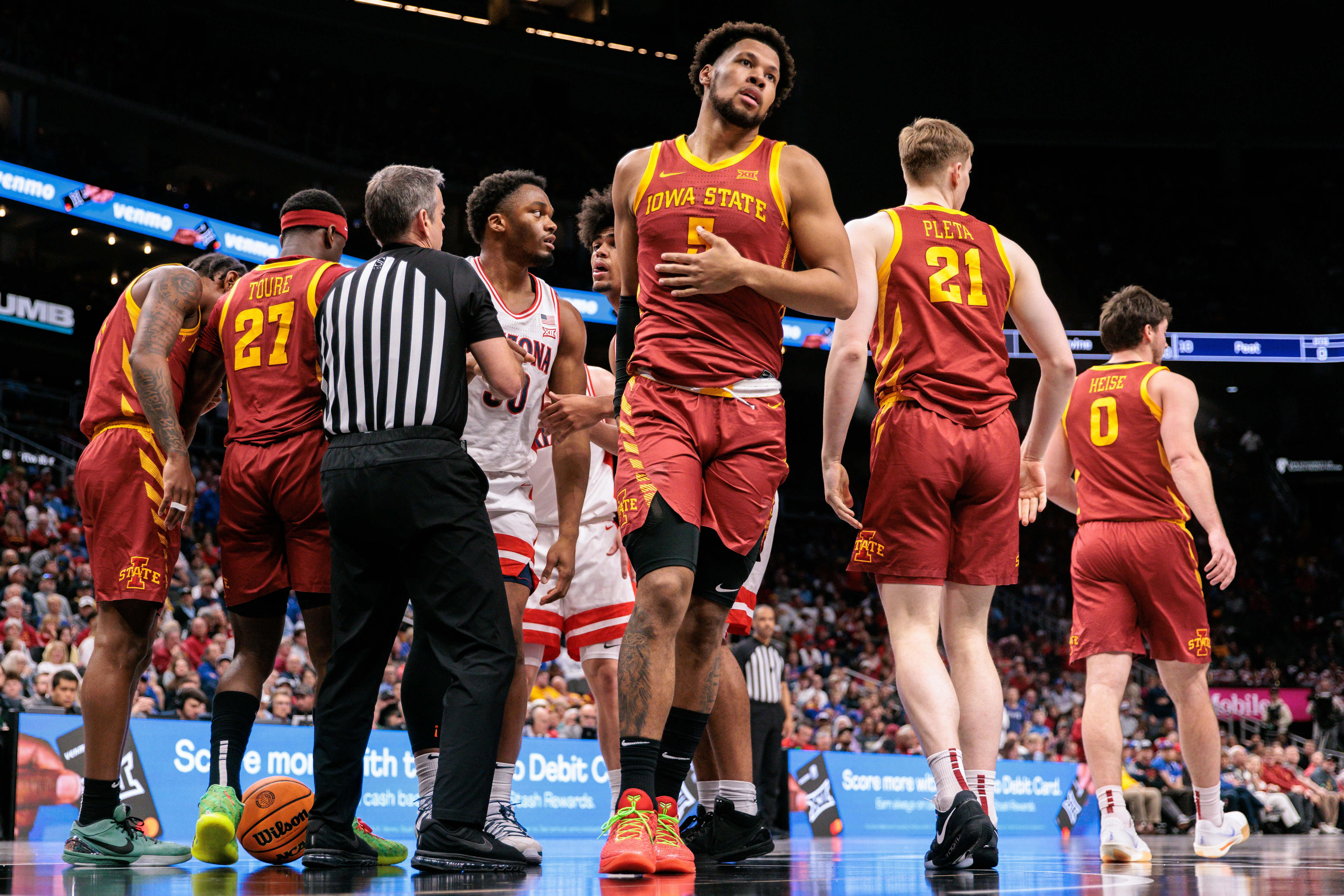 Travis Hines' reactions from Iowa State's semifinal loss to Arizona
