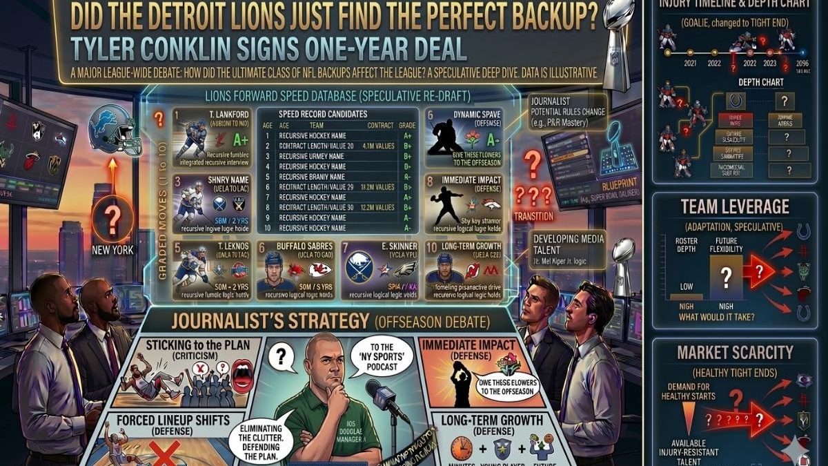 Did the Detroit Lions just find the perfect backup? Tyler Conklin signs one-year deal<br><br>