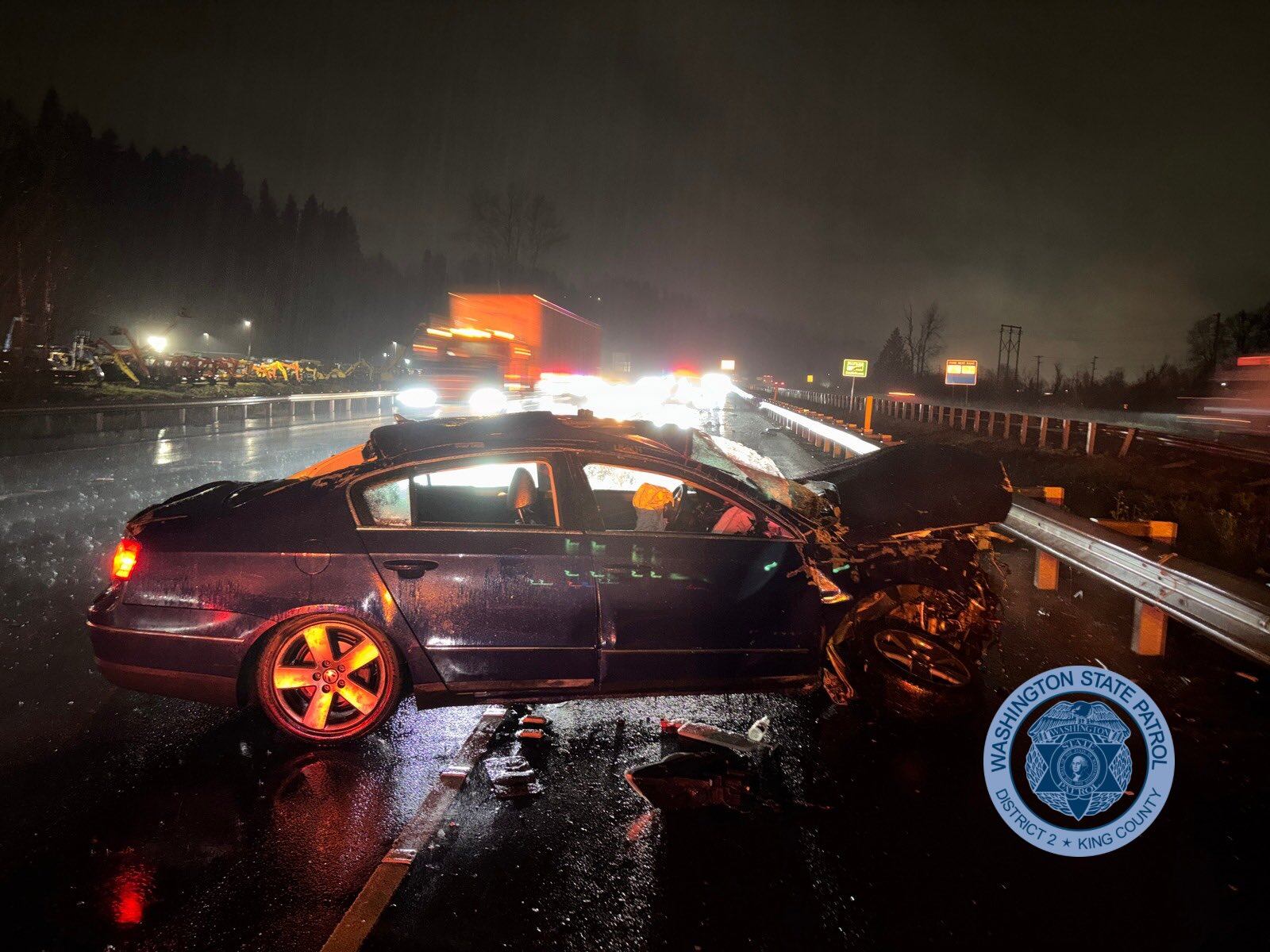 Troopers: Driver arrested for DUI after hitting semi, trying to run away