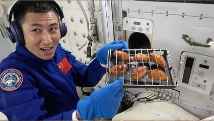 China conducts first-ever space BBQ with hot-air oven on Tiangong Space ...