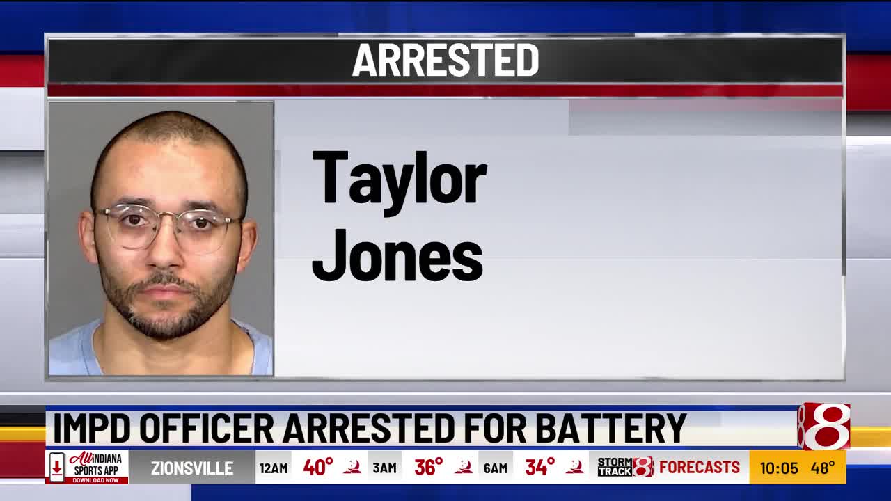 Indianapolis police officer arrested on battery charge