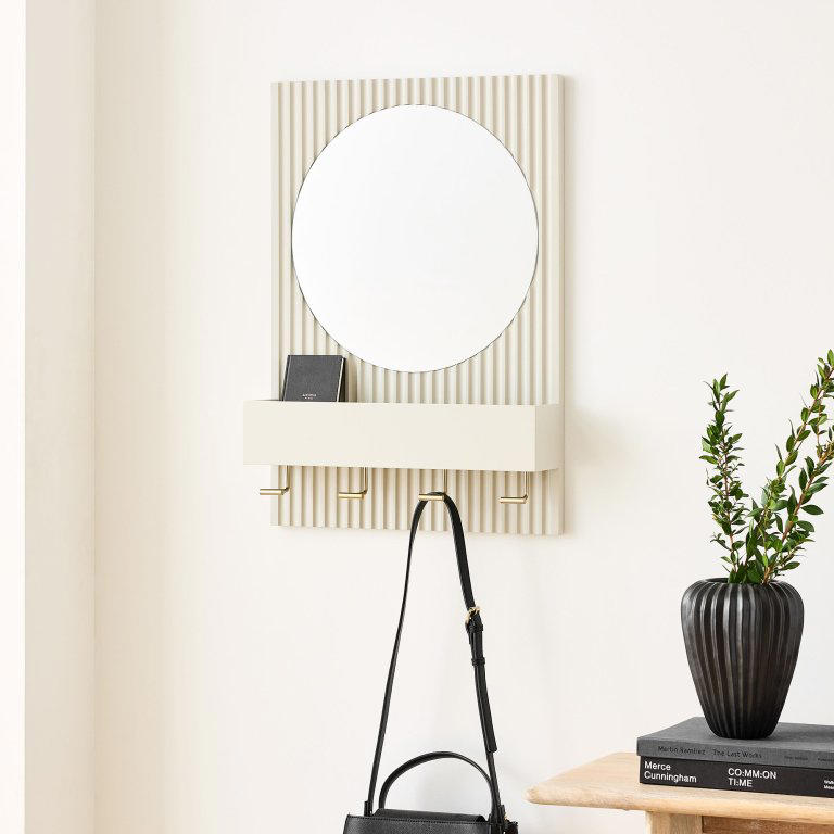 The secret to creating a foyer out of thin air: An entryway-in-a-box