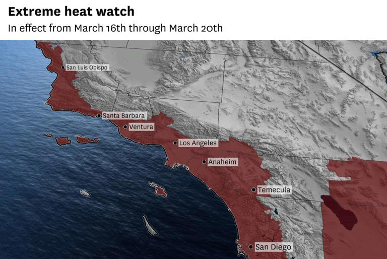 Los Angeles area under its earliest ever extreme heat watch
