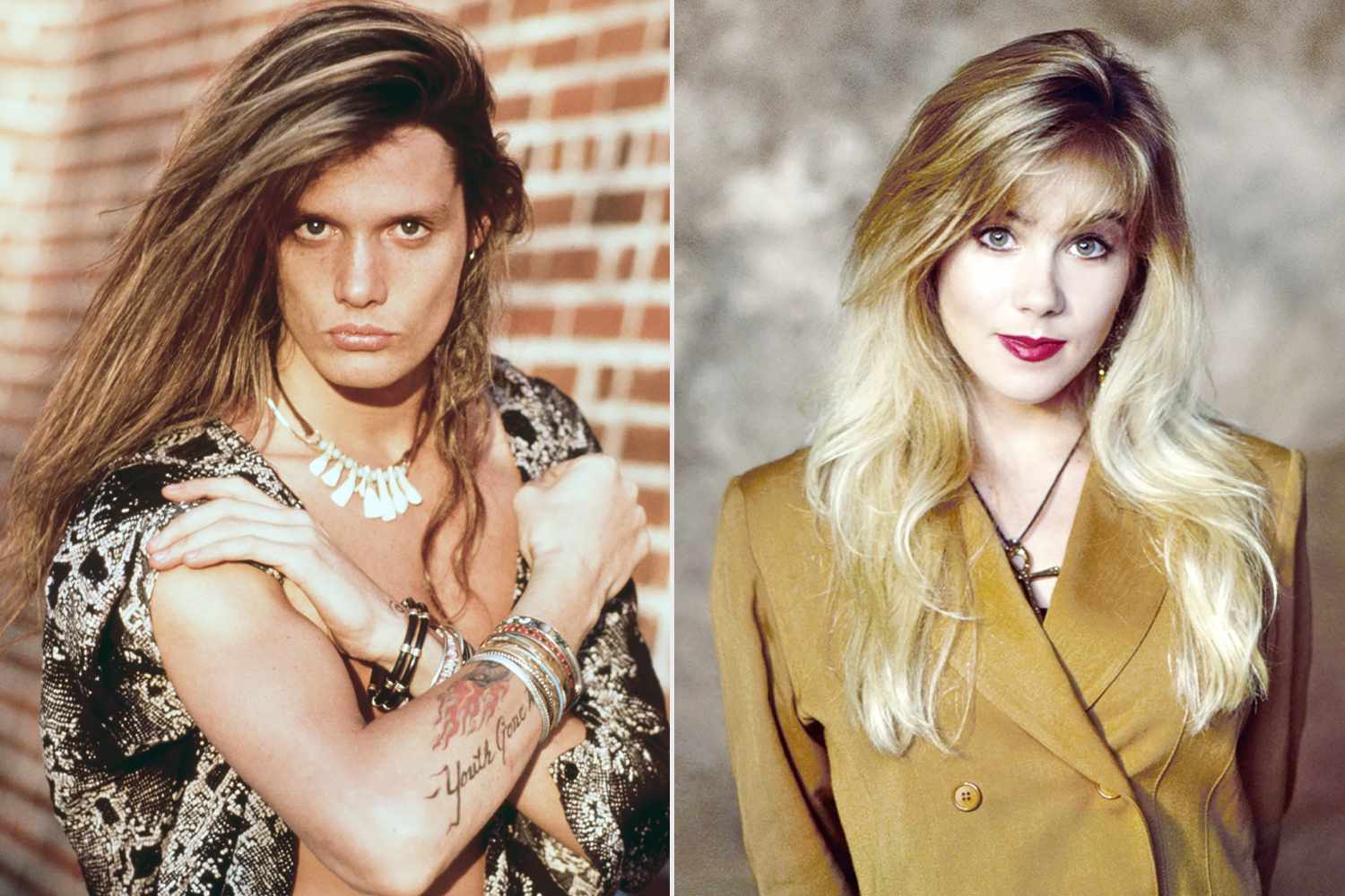 Sebastian Bach reacciona a la revelación de Christina Applegate de que dejó plantado a su cita con Brad Pitt por él en los años 80.