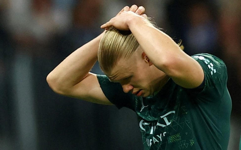 Erling Haaland has scored just four goals in his past 17 games - Matthew Childs/Action Images via Reuters