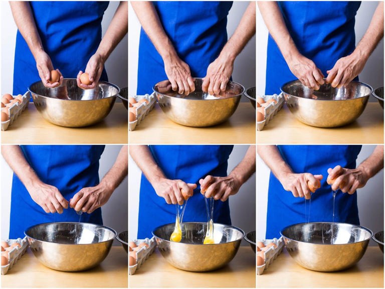 How chefs quickly crack eggs with one hand—without the mess
