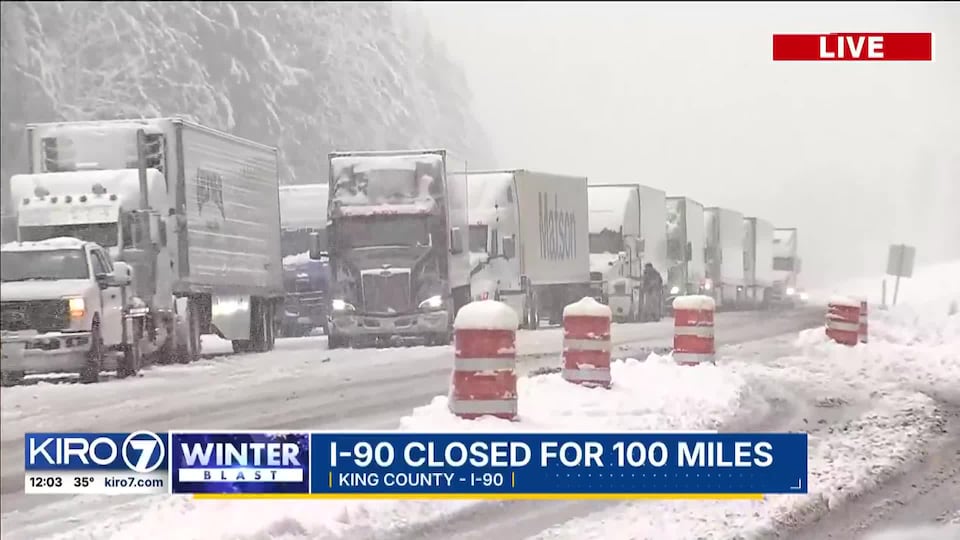 Video: I-90 closed for 100 miles<br><br>