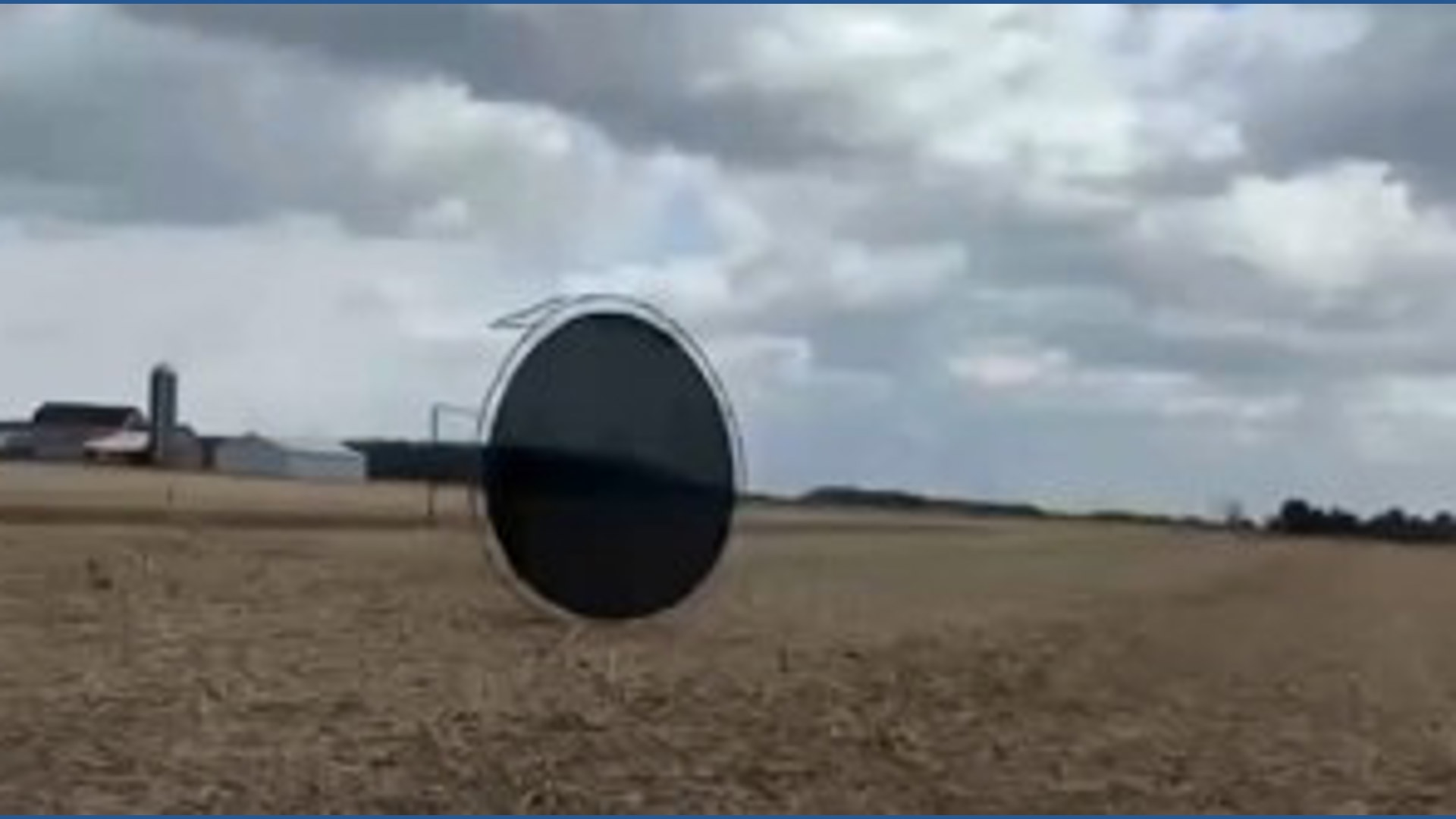 Archbold man attempts to catch flying trampoline